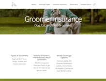 Tablet Screenshot of groomerinsurance.com